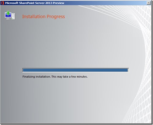 Installation Progress