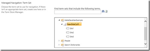 Managed Metadata Navigation