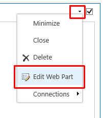 Edit Web Part