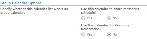 Meetings Calendar Customization - Grouping Option On Calendar List Creation