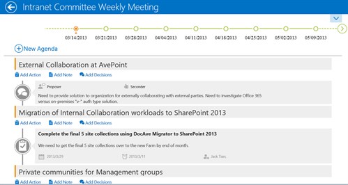 Meetings for Microsoft SharePoint 2013