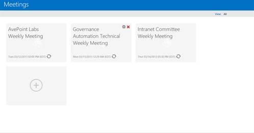 Meetings for Microsoft SharePoint 2013