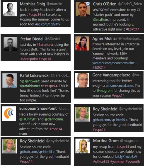 Some tweets about #ESPC14 part 2 Twitter