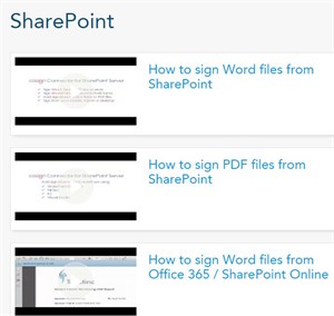 How to sign Word and PDF documents from SharePoint on-prem and on-line
