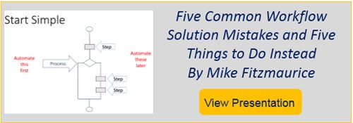 Five Common Workflow Solution Mistakes And Five Things To Do Instead