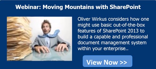 Document Managemnt Webinar - Moving Mountains With Share Point