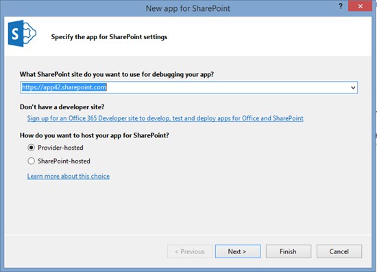 New App for SharePoint