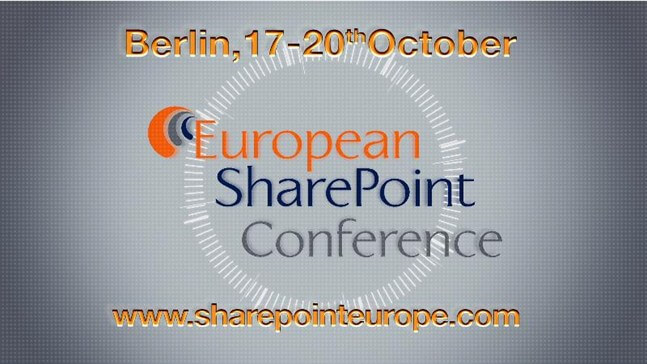Check Out the European SharePoint Conference Video!
