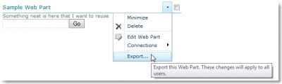Reusing Your Customized SharePoint Web Parts