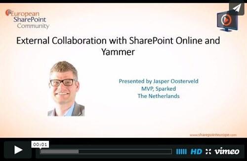 Recorded Webinar on External Collaboration with SharePoint Online & Yammer