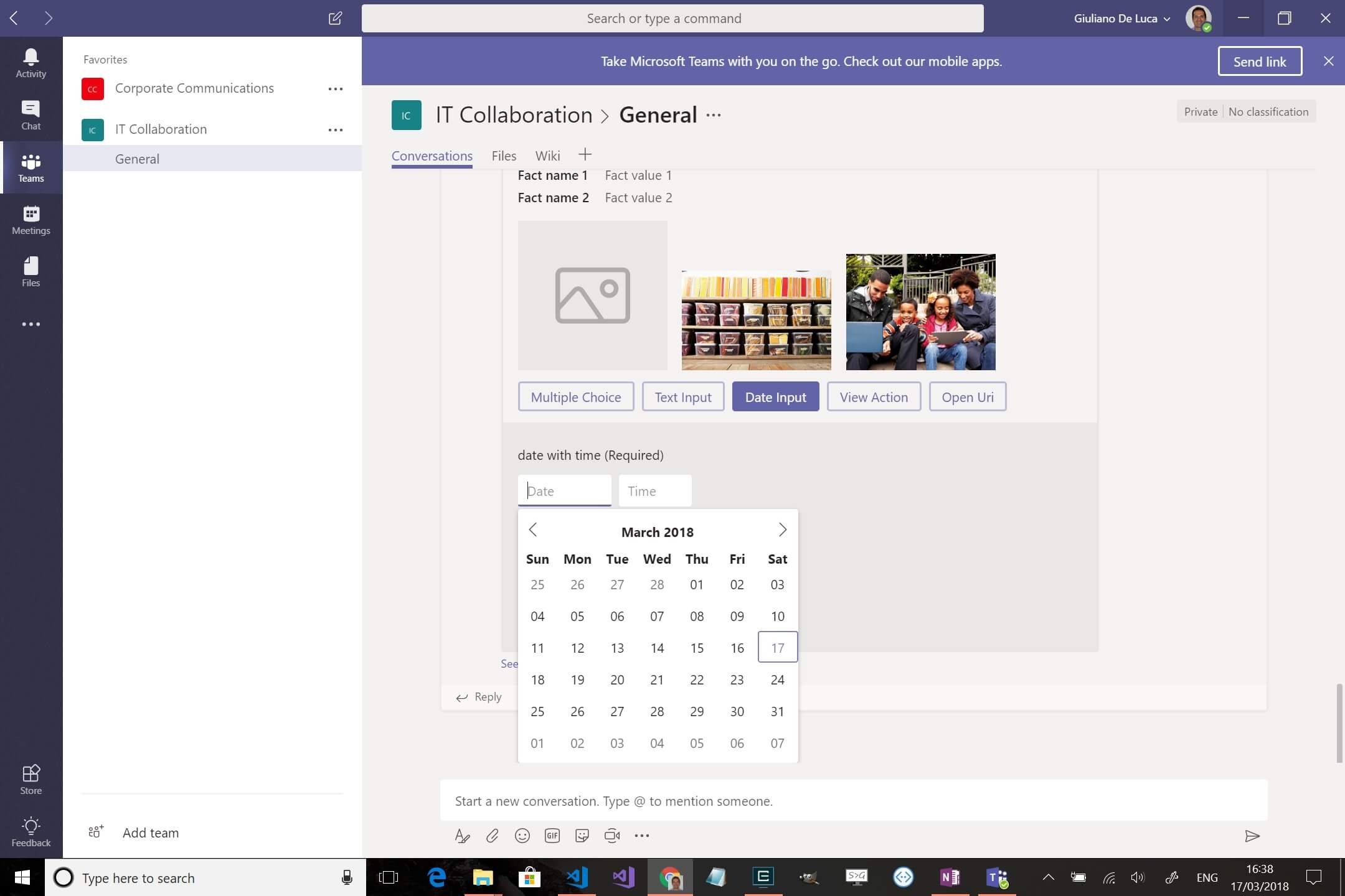 Microsoft Teams API Example