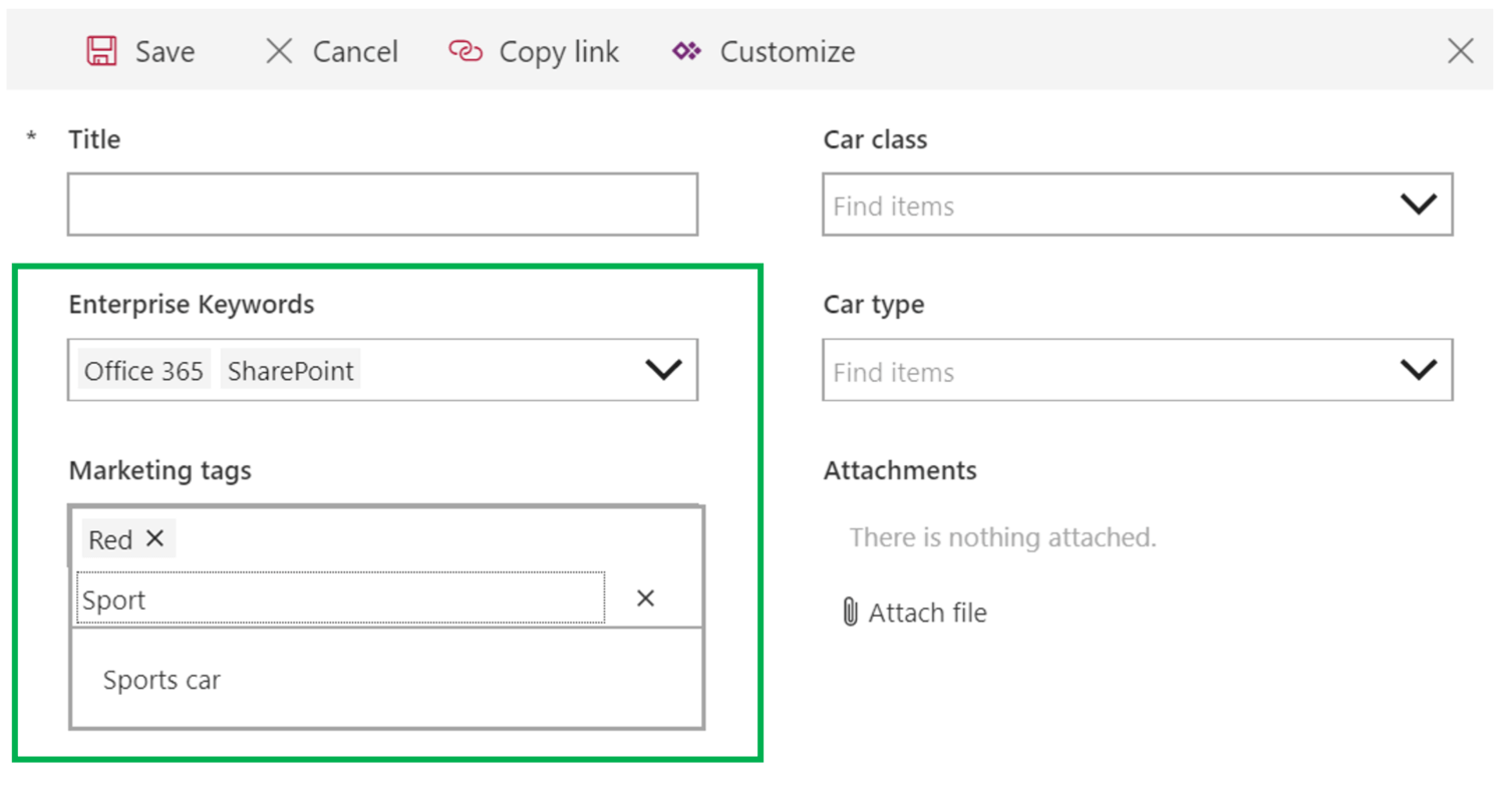 Managed metadata fields on PowerApps forms for SharePoint