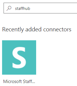Staff Hub connectors available in Flow