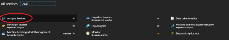 Analysis Services