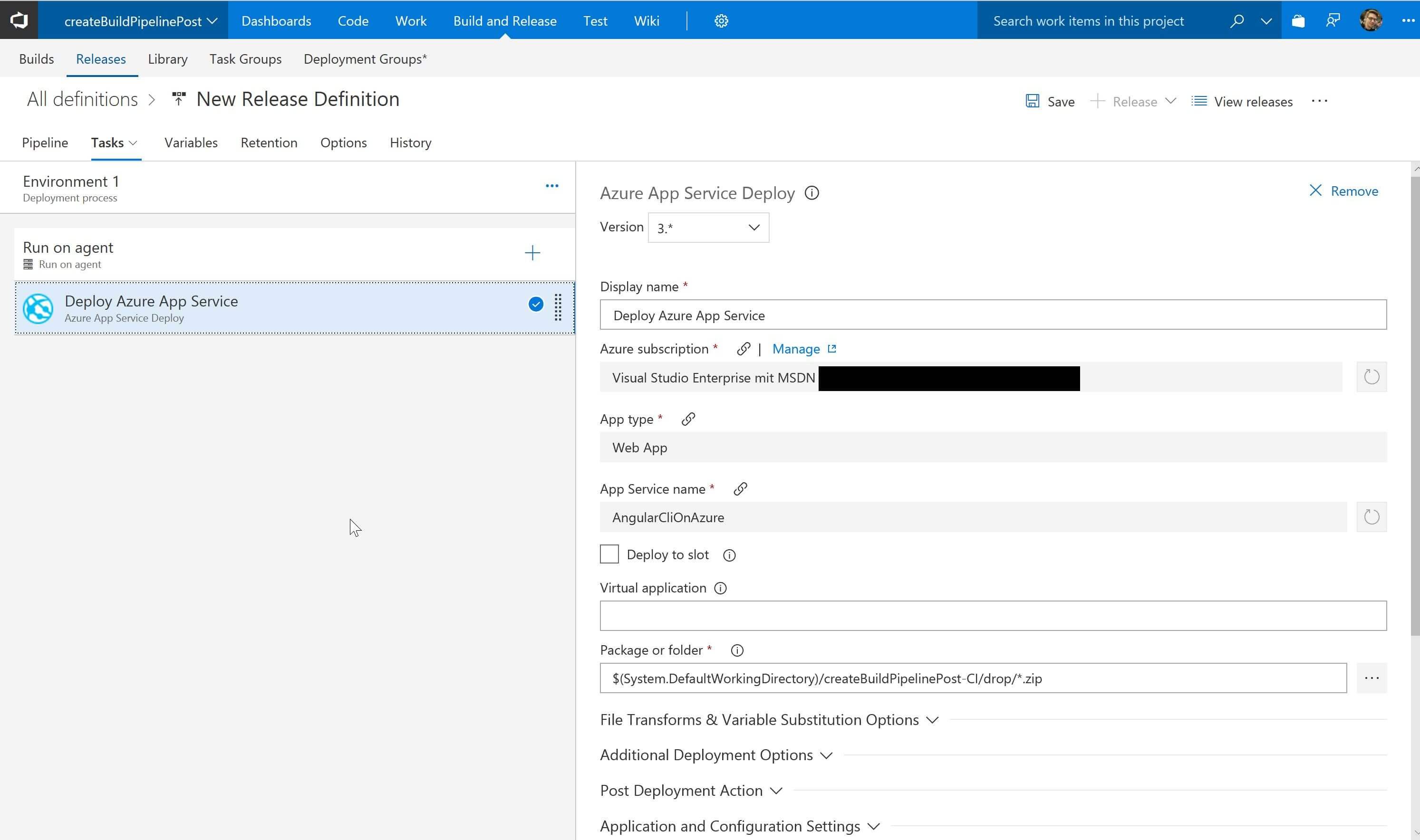 Azure App Service Deploy