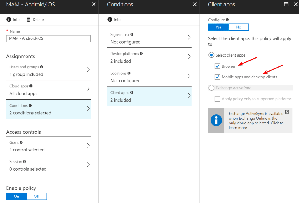 Conditional Access policy