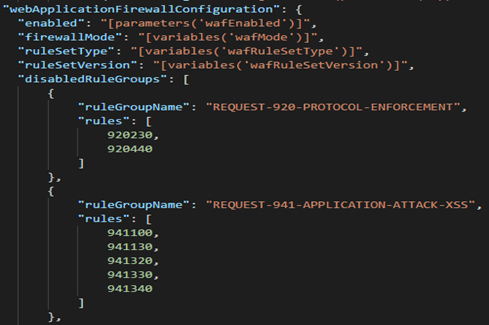 Firewall configuration