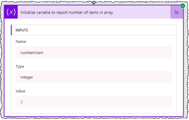 The length of the array