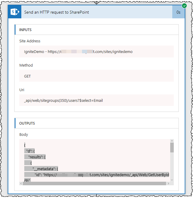 Send an HTTP request to SharePoint