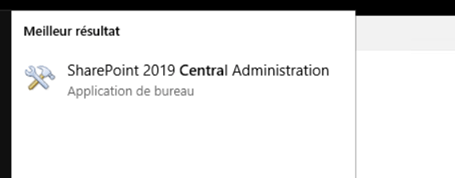 SharePoint 2019 Central Administration 