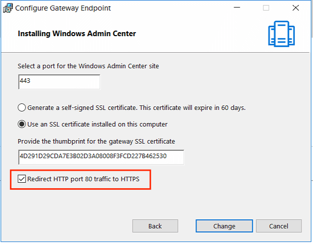 Installing Windows Admin Center