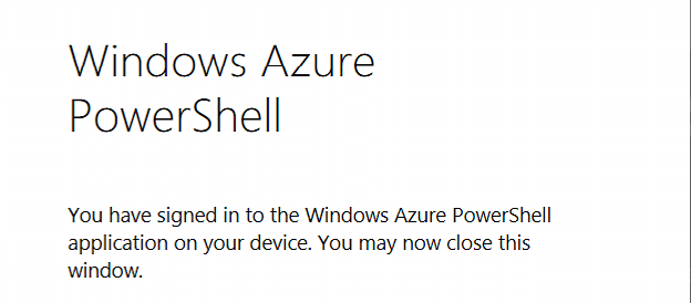 Windows Azure PowerShell 