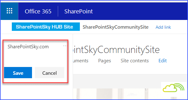 SharePointSky Hub Site