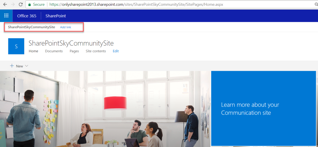 Convert a existing team site to hub site in SharePoint online