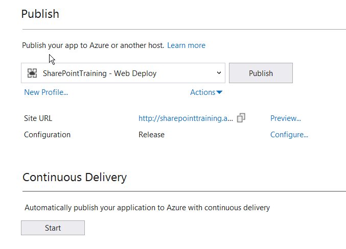 SharePoint Web Deploy