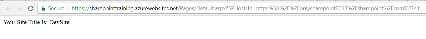 Your Site Title Is: DevSite