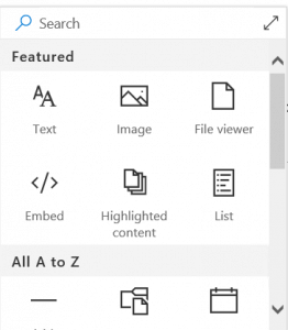 Here are the new SPFx Web Parts # 1 in SharePoint 2019