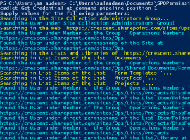 SharePoint Online: Permission Report for Specific User in a Site Collection using PowerShell