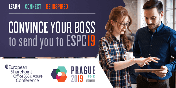 How to Convince your Boss that you should attend ESPC19