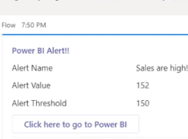 Sending Power BI Alerts To Users Via Teams Using Power Automate And Adaptive Cards