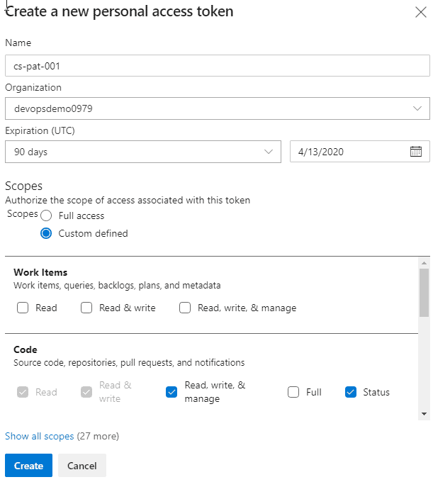 Getting started with git and azure devops