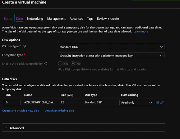 Azure VM image