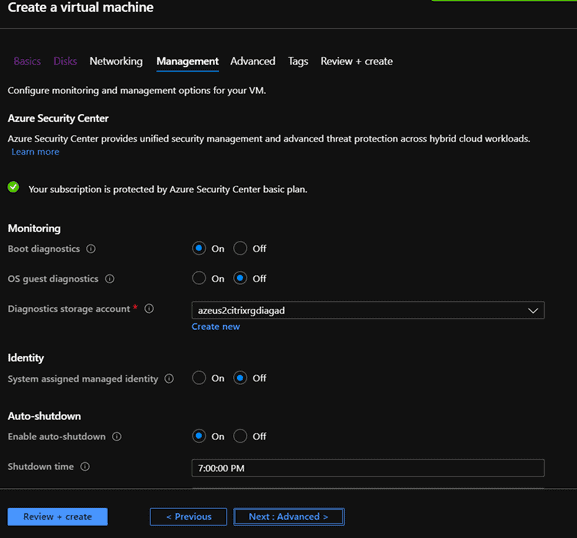 Azure VM image