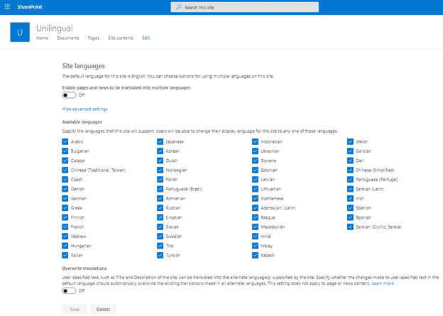 SharePoint Multilingual Page Publishing Feature in Detail