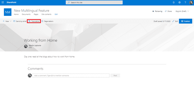 SharePoint Multilingual Page Publishing Feature in Detail