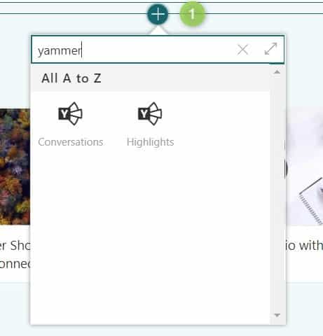 New Yammer web parts for SharePoint Online