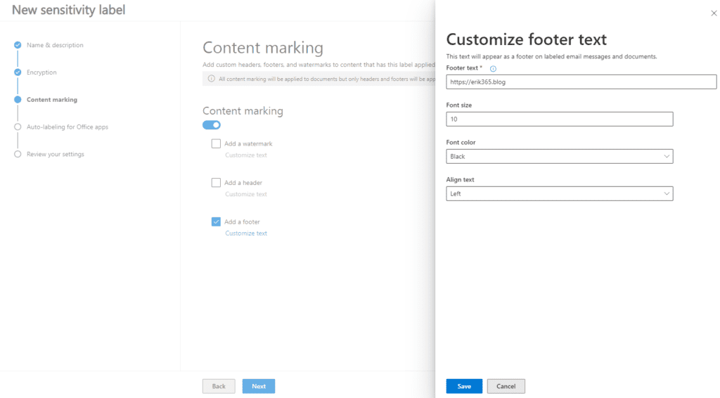 Sensitivity Labels in Teams, SharePoint Sites and Microsoft 365 Groups