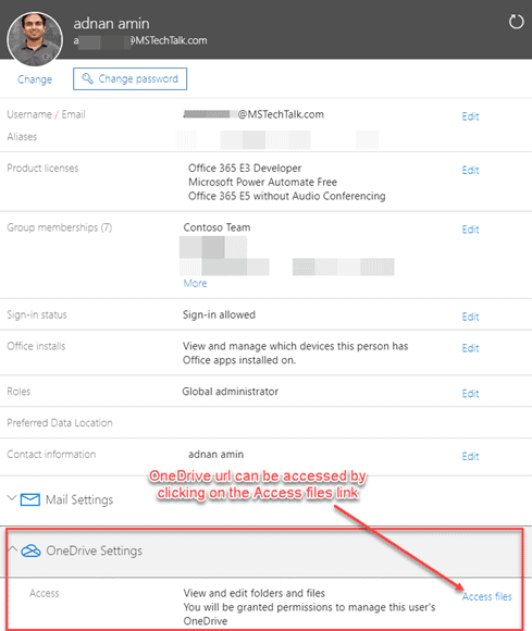 Five ways to get OneDrive URL for a User in Microsoft 365