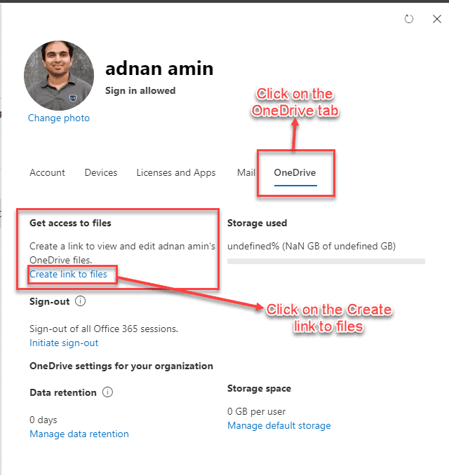 Five ways to get OneDrive URL for a User in Microsoft 365