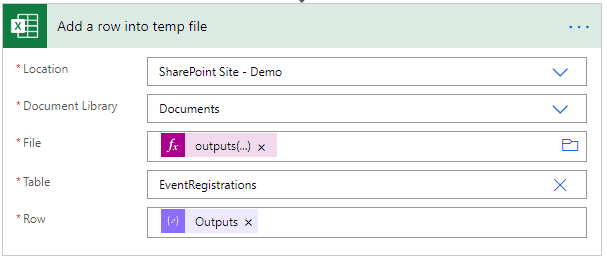 Create and fill an Excel file dynamically with Power Automate