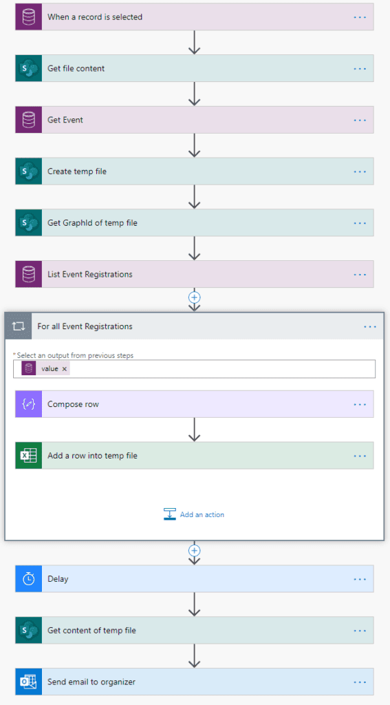 Create and fill an Excel file dynamically with Power Automate