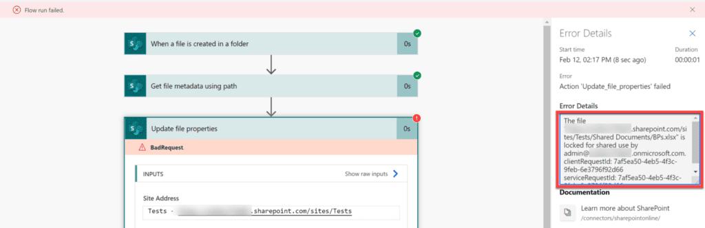 Locked File Checking Pattern in Power Automate