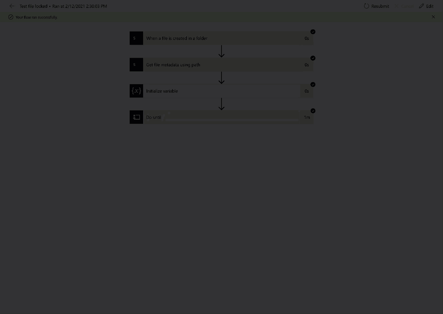 Locked File Checking Pattern in Power Automate