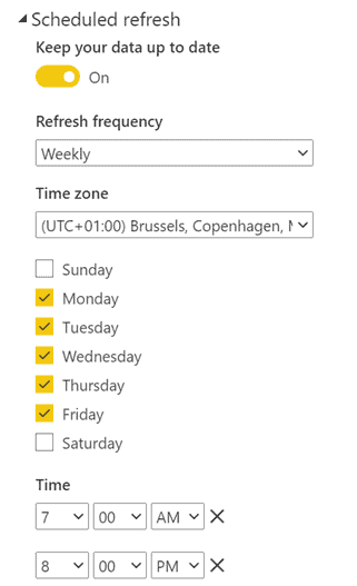 Organize and Monitor the Power BI Scheduled Refreshes