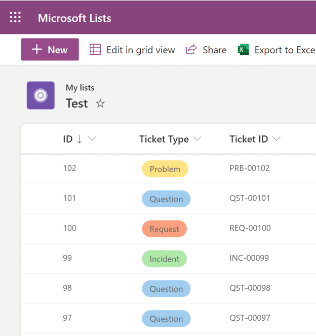 Use Power Automate to Create an Attribute-based ID in MS Lists