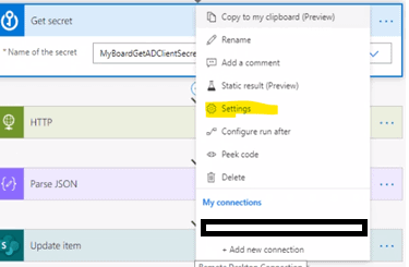 Using Azure Key Vault to Store Client Secret for Graph API in Power Automate